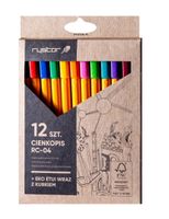 cienkopis rc-04 mix 12szt. etui eko