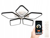 Nowoczesna lampa sufitowa żyrandol sterowanie aplikacją AMANDA Smart Home LED pilot Tuya