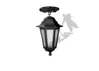 ZWIS NA HACZYKU J01 Z KLOSZEM ALUMINIOWYM ŻELIWNA LAMPA OGRODOWA RETRO ELEGANCKA DO OGRODU ZEWNĘTRZNA