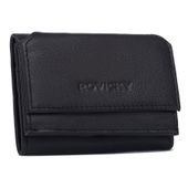 mały portfel damski na zatrzask ze skóry naturalnej - rovicky