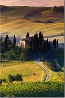 100 70CM OBRAZ PŁÓTNO GOSPODARSTWO TOSKANII PŁÓTNO RAMA