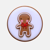 CIASTKO LUKROWANE MAMIK FAMILY CEO BIAŁY ROZ.M KOŁO RĘCZNIE ROBIONE