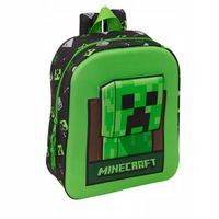 Plecak Przedszkolny Plecaczek dla Chłopca Wypukły 3D Minecraft Zielony Mały