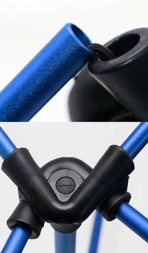 KRZESŁO TURYSTYCZNE SKŁADANE WĘDKARSKIE KEMPINGOWE NIEBIESKIE 2 SZTUKI na Arena.pl