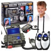 WALKIE TALKIE DLA DZIECI 2 x krótkofalówka ZESTAW łoki toki + BAZA do 30m