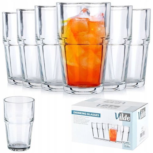 12x Szklanki DO NAPOJÓW wody soku kompotu zestaw komplet szklanek na napoje na Arena.pl