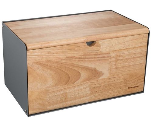 chlebak pojemnik na pieczywo dwustronny klausberg kb-7395 szary na Arena.pl