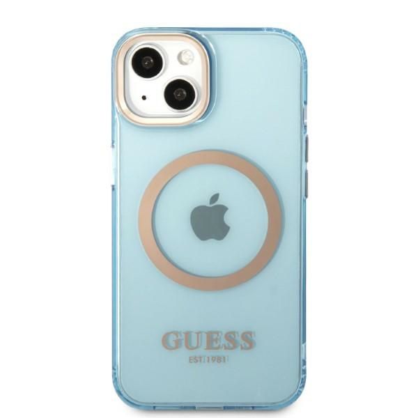 Etui Guess do iPhone 15, iPhone 14, iPhone 13, Niebieski, MagSafe zdjęcie 3