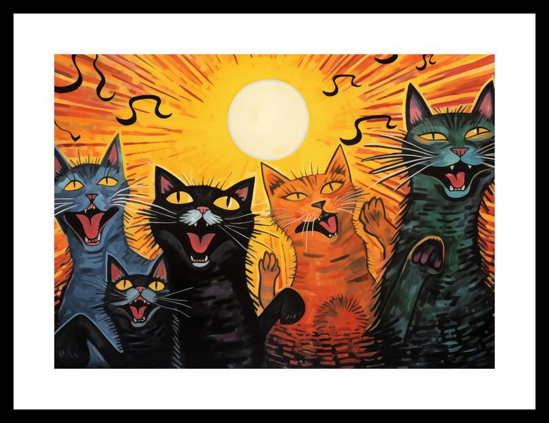 Plakat 35x25cm Kocie Koncertowanie zdjęcie 3