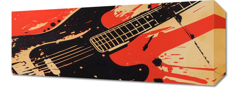Obraz 50x20cm Gitara Elektryczna zdjęcie 1