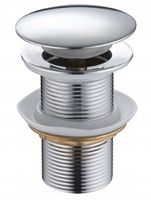 KOREK KLIK KLAK DO UMYWALKI MOSIĘŻNY UMYWALKOWY BEZ PRZELEWU CHROM 1