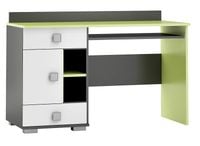 duże biurko młodzieżowe do pokoju dziecka BLUE Y14 blat 130x55