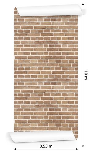 Tapeta Cegła Mur w Odcieniach Beżu na Arena.pl