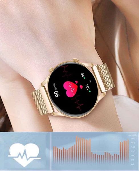 SMARTWATCH ZEGAREK DAMSKI POLSKIE MENU ROZMOWY SPORT SMART WATCH 4 PASKI zdjęcie 5