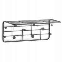 Wieszak Scienny metalowy Wielofunkcyjny Zeller Organizer Garderoby Czarny