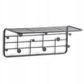Wieszak Scienny metalowy Wielofunkcyjny Zeller Organizer Garderoby Czarny