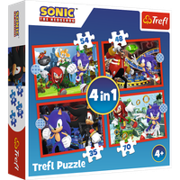 Puzzle - 4w1 (35, 48, 54, 70) - Przygody Sonica - Trefl 34625