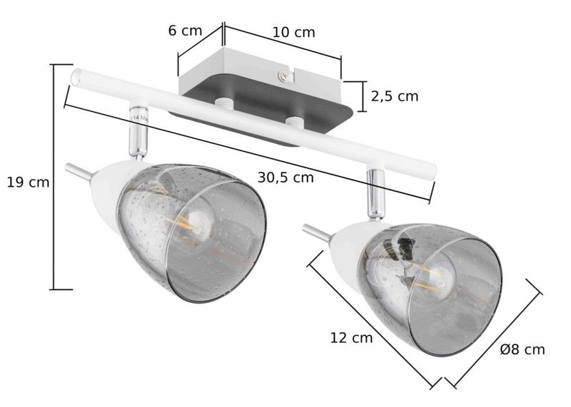 Spot 2xE14 DARK SKY 1528 zdjęcie 3