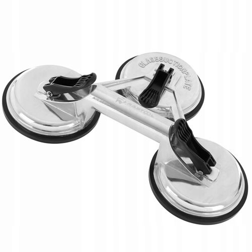 PRZYSSAWKA UCHWYT DO SZYB SZKŁA GLAZURY PŁYTEK GRESU 3x120mm Aluminium PRO na Arena.pl