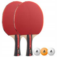 ZESTAW DO TENISA STOŁOWEGO 2x PALETKI DO PING PONGA + 3 PIŁECZKI DO GRY