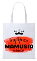 Dla Mamy Mamusi Prezent Torba Eco Biała Shopper Z Nadrukiem Ze Zdjęciem