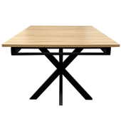 Stół rozkładany JULIAN 120–160 cm złoty dąb do kuchni jadalni