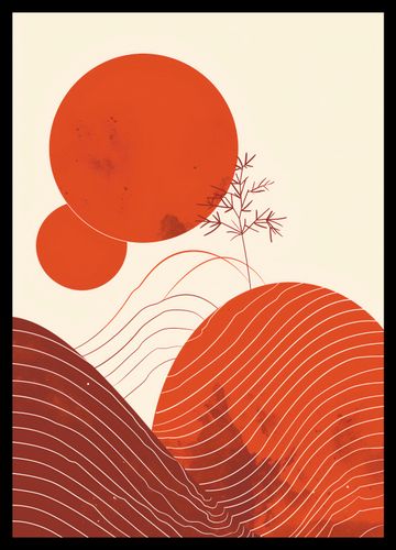 Plakat 29,7x42cm Ciepło Czerwieni na Arena.pl