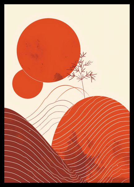 Plakat 29,7x42cm Ciepło Czerwieni zdjęcie 2