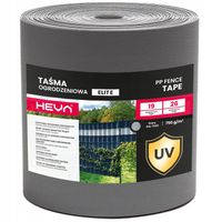 TAŚMA DO PANELI OGRODZENIOWA PREMIUM ELITE 19CMX26M SZARY 750G/M2 PP OSŁONA
