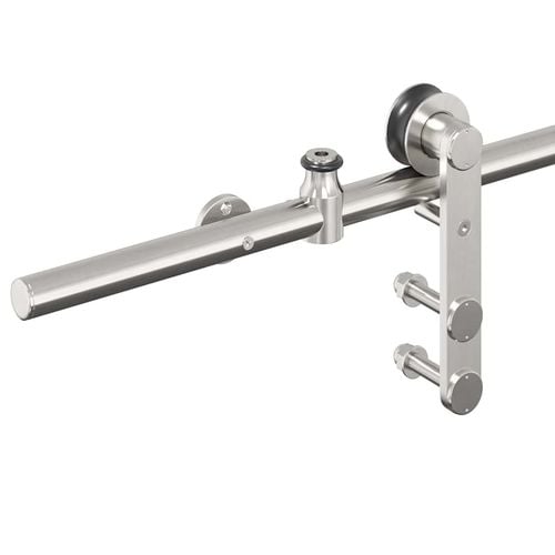 System do mocowania drzwi przesuwnych, 183 cm, stal, srebrny na Arena.pl