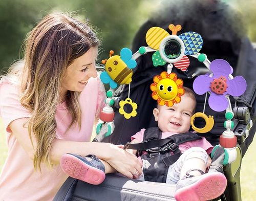 PAŁĄK ŁUK ZAWIESZKA SENSORYCZNA GRZECHOTKA ŁÓŻECZKA WÓZKA FOTELIKA GRYZAKI na Arena.pl