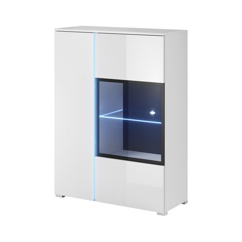 Witryna Stojąca SMART 91 cm Biały Połysk na Arena.pl