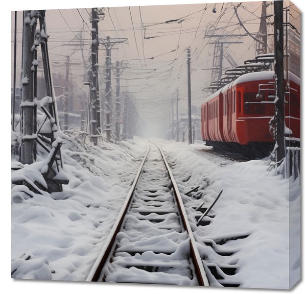 Obraz 70x70cm Podróż po Torach zdjęcie 1