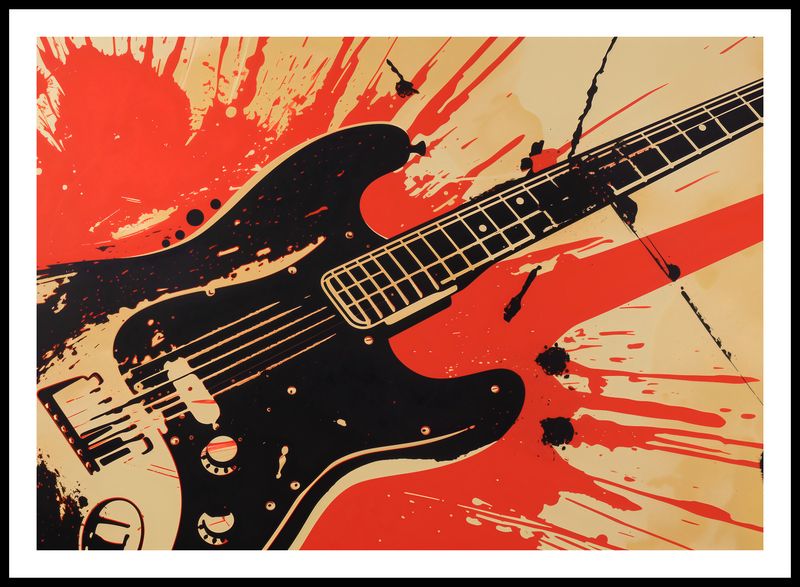 Plakat 84,1x59,4cm Gitara Elektryczna zdjęcie 3