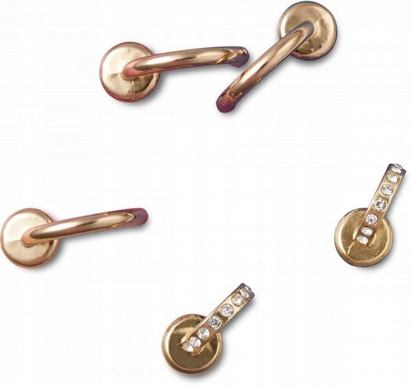 Przypinki Crocs Jibbitz Ozdoby Do Butów Summer Nostalgia Gold 5 Pack zdjęcie 1