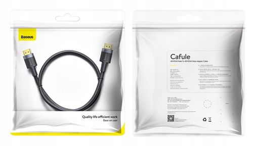 KABEL PRZEWÓD HDMI DO HDMI 2.0 BASEUS 4K 60HZ FULL HD ARC HDR 2M 200cm na Arena.pl