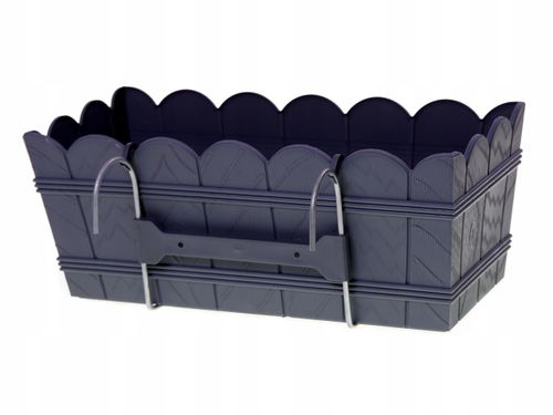 Skrzynka balkonowa Elba 40 z uchwytami | Antracyt na Arena.pl