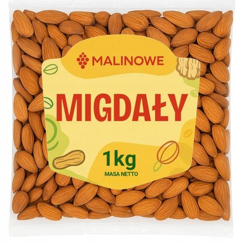 MIGDAŁY KALIFORNIJSKIE CAŁE 1kg MIGDAŁ DOSKONAŁE JAKOŚĆ PREMIUM na Arena.pl