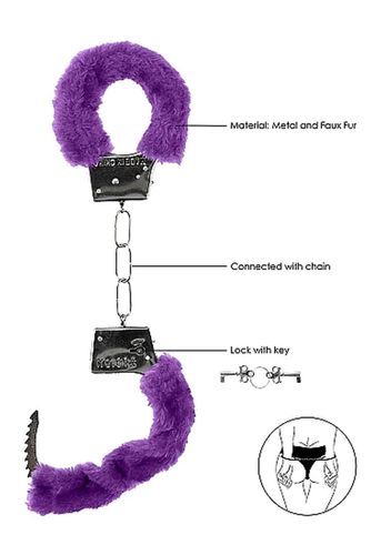 beginner""s handcuffs furry - purple na Arena.pl