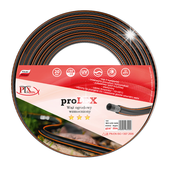 Wąż ogrodowy PROLEX 3/4" 30m zdjęcie 1