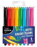 kredki żelowe kotki 8 kol. kidea 6899