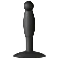 doc johnson smooth mini plug mały platynowy silikon czarny