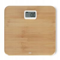 Waga łazienkowa na dynamo do 150 KG ADE 31 x 30 cm bambus