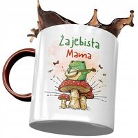Kubek Bordowy Dla Mamy Matki Na Dzień Mamy Z Nadrukiem Ze Zdjęciem