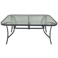Stół Patio metal prostokątny Wymiary (SxWxG): 90x72x150 x 150 x 72 cm