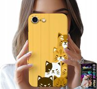 ETUI DO IPHONE 16e - LOVE CAT, WZORY Z KOTAMI, CASE + SZKŁO