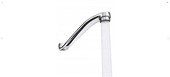 Wylewka do baterii 3/4" 25 cm chrom obrotowa kuchenna umywalkowa WYL-F-25