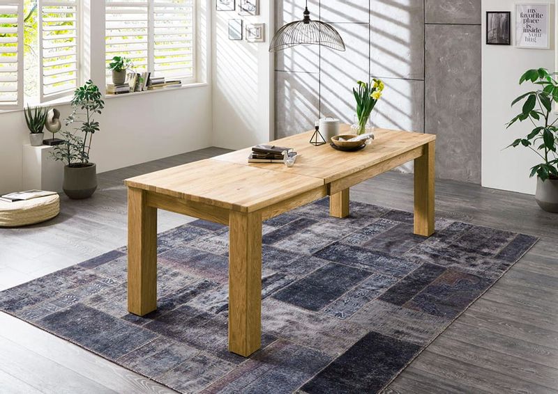 Stół dębowy rozkładany Blox 180x90 cm zdjęcie 4