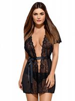 Obsessive Alluria peignoir szlafrok i stringi s/m