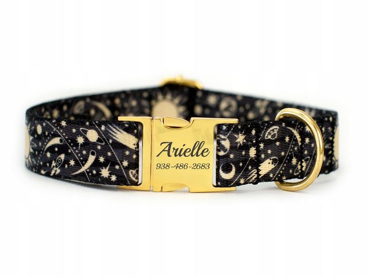 Obroża dla psa z klamrą Space rozmiar M zdjęcie 2